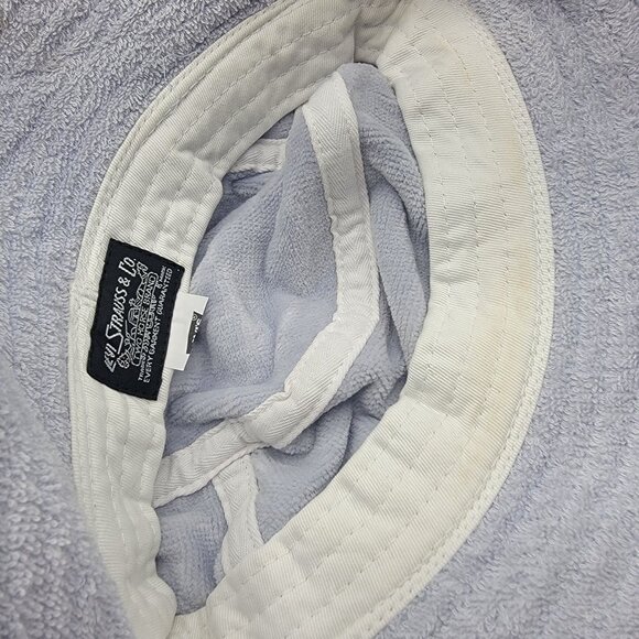 Levis Terry Cloth Womens Gray Bucket Hat With Bow Home Relax Casual Home - Picture 8 of 9